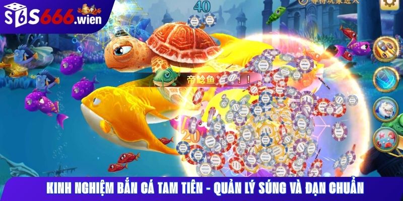 Kinh nghiệm bắn cá Tam Tiên - quản lý súng và đạn chuẩn